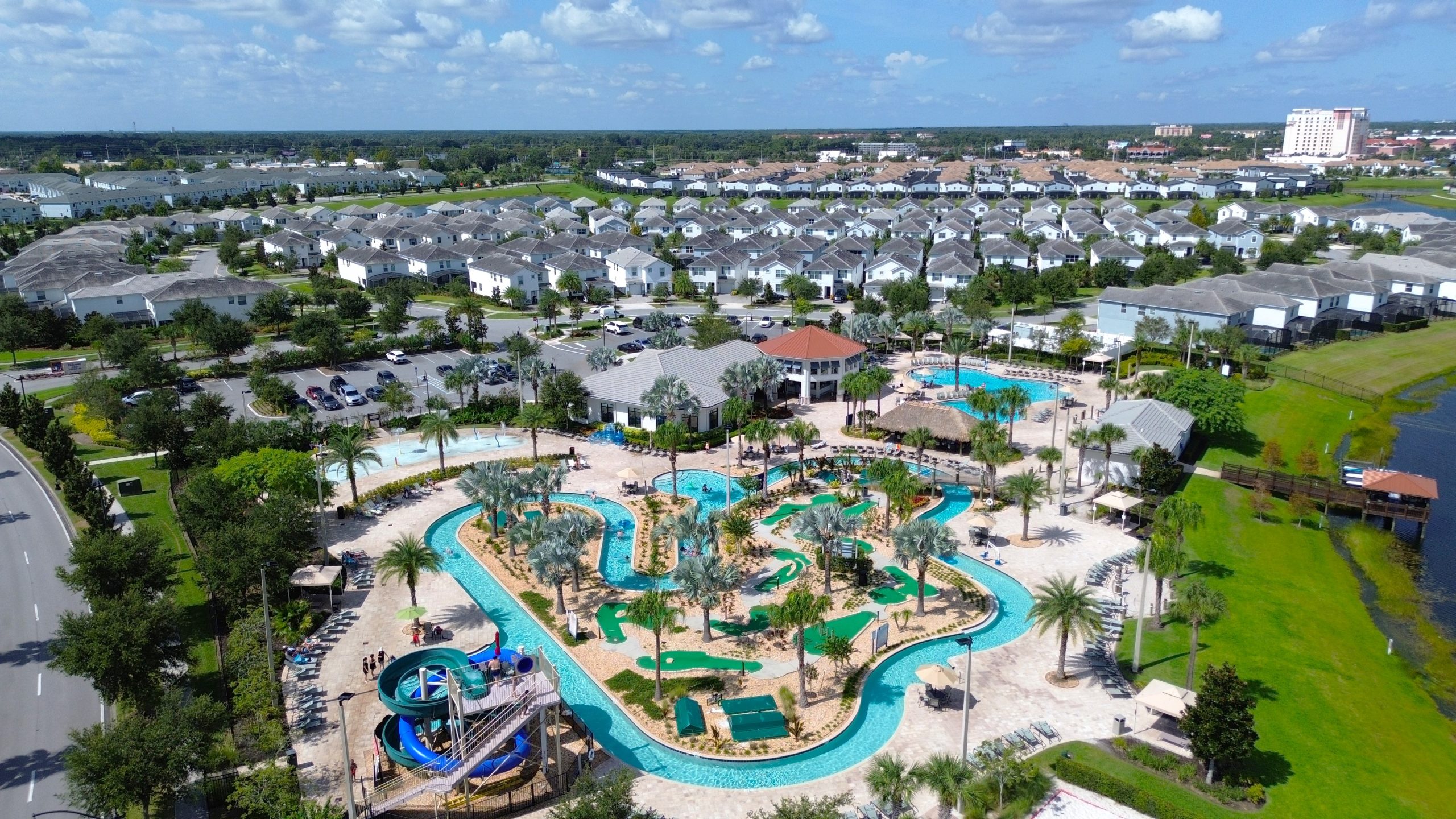 Lazy River and Clubhouse at Storey Lake Resort Kissimmee Florida