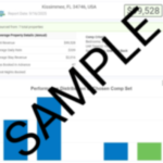 image showing a sample report for income potential of a 6 bedroom vacation home in Storey Lake